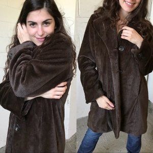 CAbi Brown Faux Fur Jacket/Coat